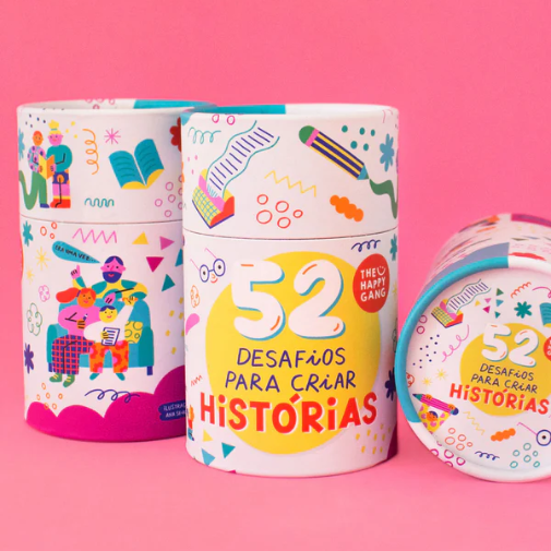 52 Desafios para criar Histórias - The Happy Gang - Papelaria Encantada