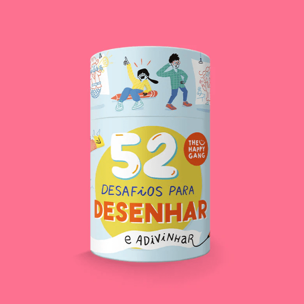 52 Desafios para Desenhar e Adivinhar - The Happy Gang - Papelaria Encantada