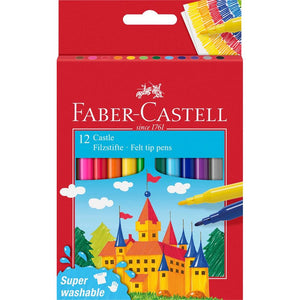 Marcadores escolares Faber-Castell Castle — conjuntos — 12 cores