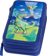 Estojo Triplo Faber-Castell Dinossauro
