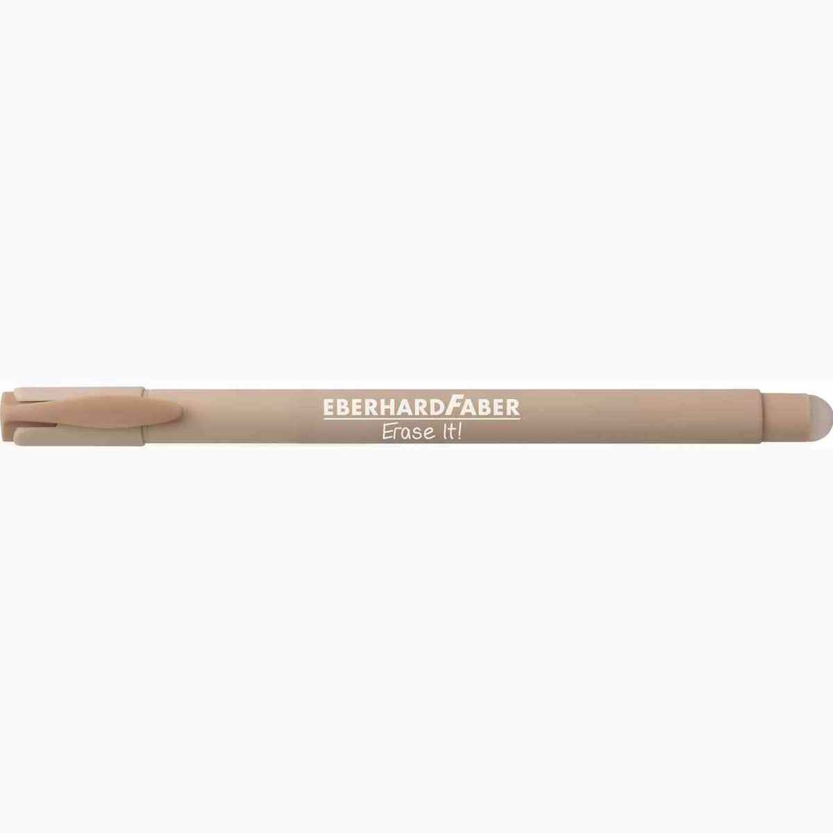 Caneta Eberhard Faber Pulse bege, tinta azul