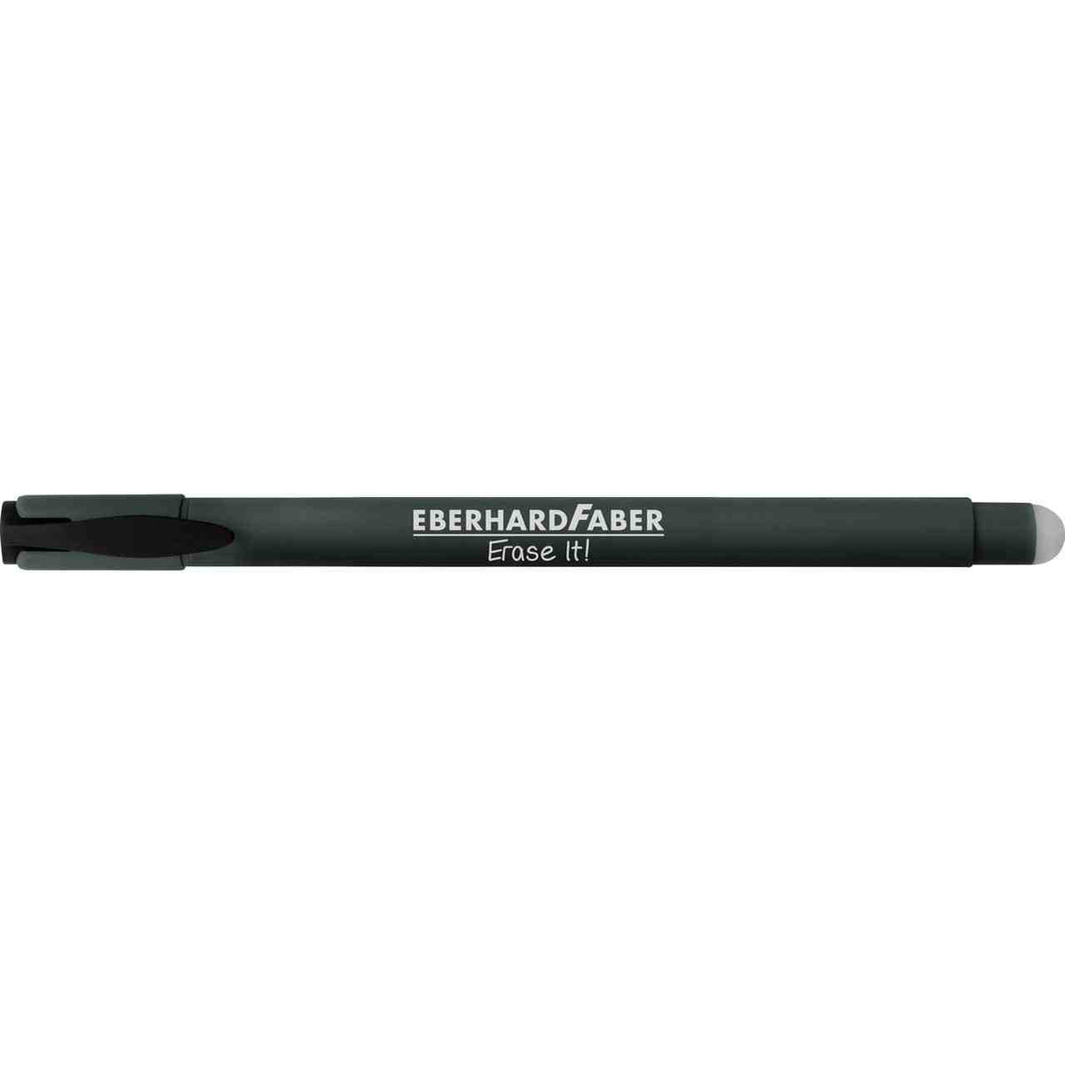 Caneta Eberhard Faber Pulse antracite, tinta azul