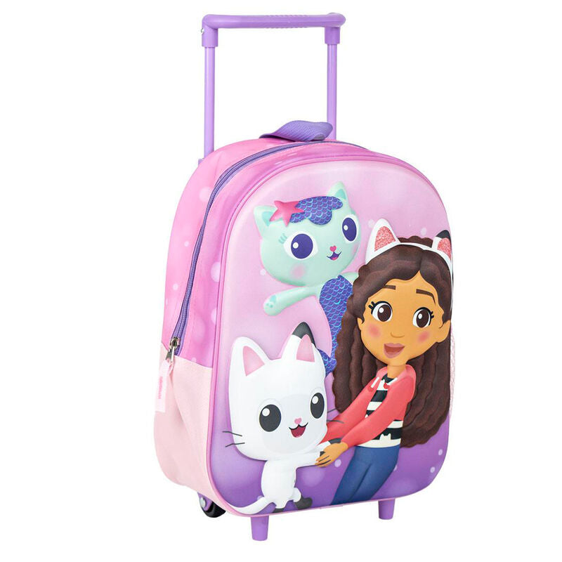 Mochila trolley 3D Gabby Dollhouse - Papelaria Encantada