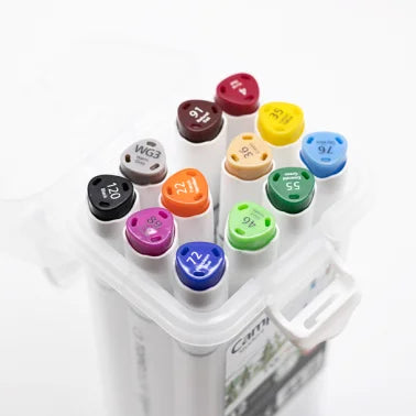 Marcadores de ponta dupla Topicolor Cx12 cores Campus