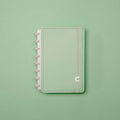 Caderno A5 verde pastel