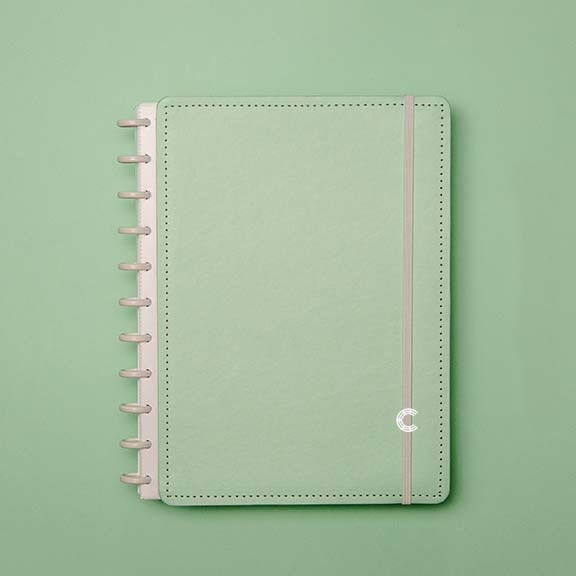 Caderno Inteligente Verde Pastel Grande