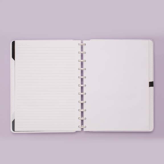 Caderno Inteligente Lilás Pastel Grande