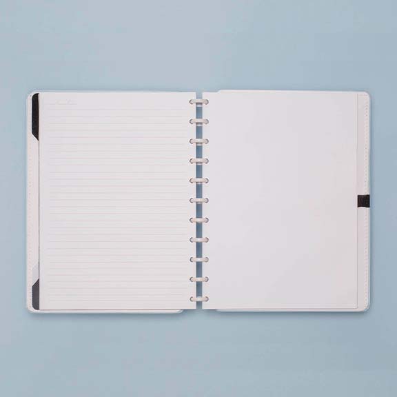 Caderno Inteligente Azul Pastel Grande