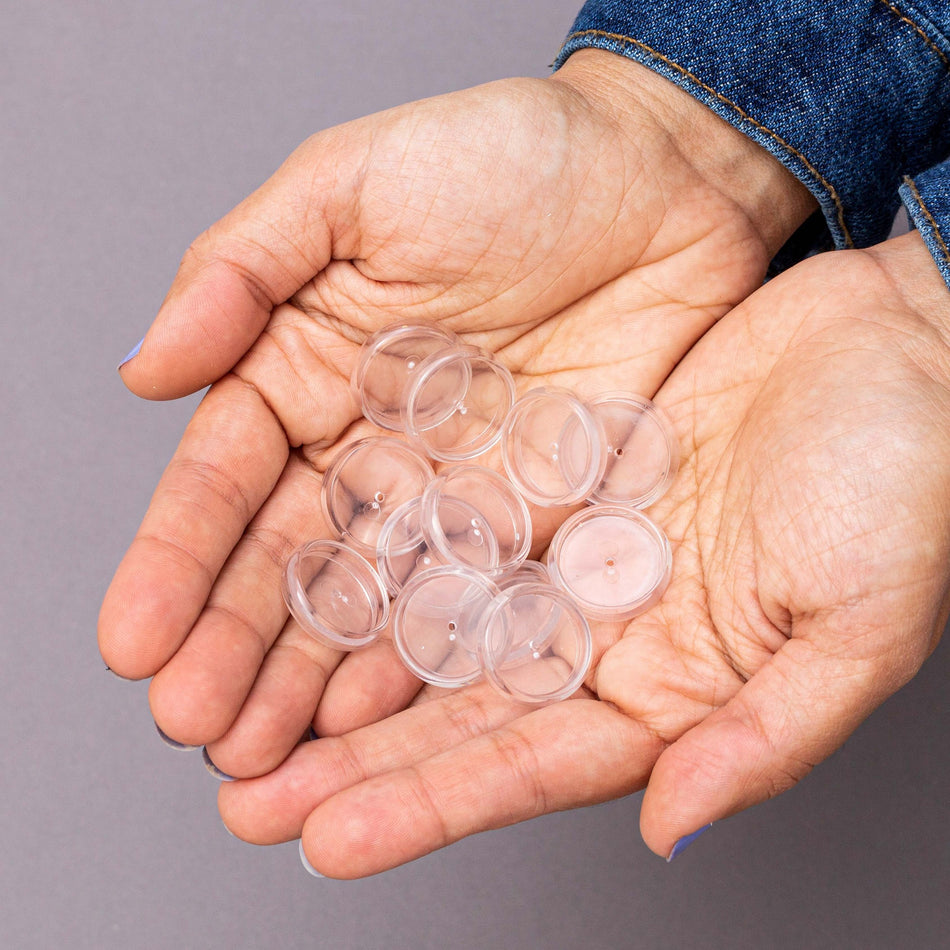 Discos e elástico M transparente para caderno inteligente