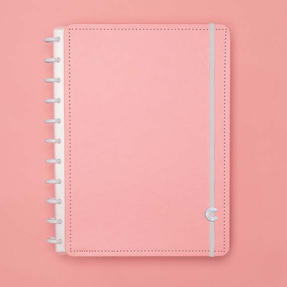 Caderno Inteligente Rosa Pastel Grande