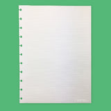 Folhas linhas brancas pautado Grande 120g para Caderno Inteligente