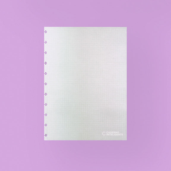 Folhas quadriculadas brancas Grande 90g para Caderno Inteligente