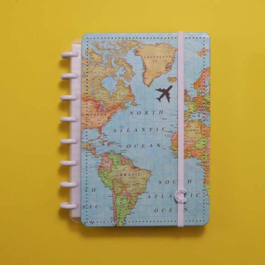 Caderno Inteligente Mapa Mundi A5 ed. especial Gocase