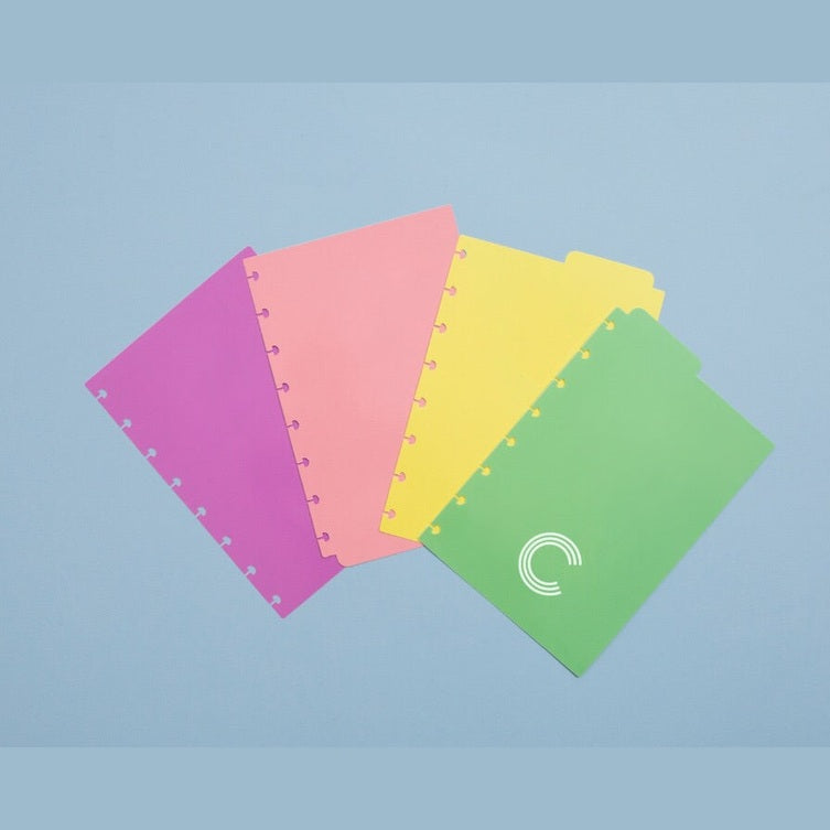 Separadores Pastel A5 para Caderno Inteligente