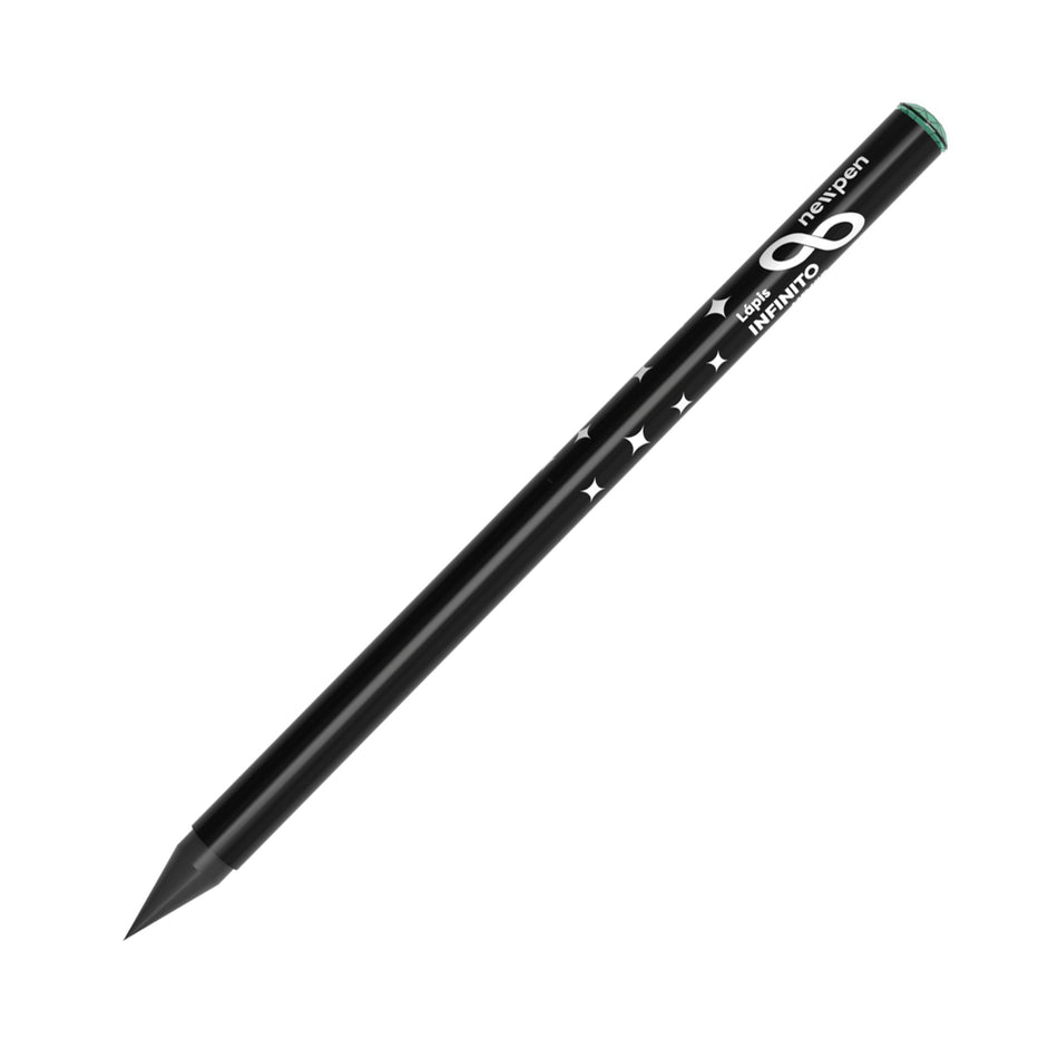 Lápis Infinito preto e Diamante Verde Newpen