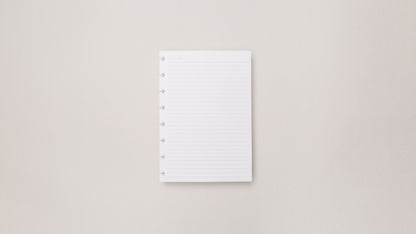 Folhas linhas brancas pautado A5 120g para Caderno Inteligente