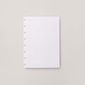 Folhas linhas brancas pautado A5 120g para Caderno Inteligente