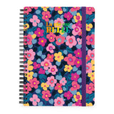Caderno A4 Pautado de Capa Dura com Espiral Legami – Flowers