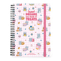 Caderno A4 Pautado de Capa Dura com Espiral Legami – Kitty