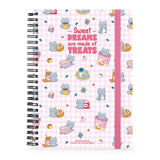 Caderno A4 Pautado de Capa Dura com Espiral Legami – Kitty