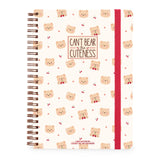Caderno A4 Pautado de Capa Dura com Espiral Legami – Teddy Bear