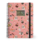 Caderno A5 Pautado de Capa Dura com Espiral Legami Jotter – Sushi Cat