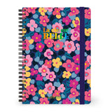 Caderno A5 Pautado de Capa Dura com Espiral Legami – Flowers