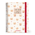 Caderno A5 Pautado de Capa Dura com Espiral Legami – Teddy Bear