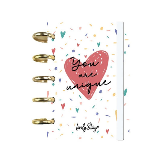 Caderno Inteligente A6 - You are unique - Hearts