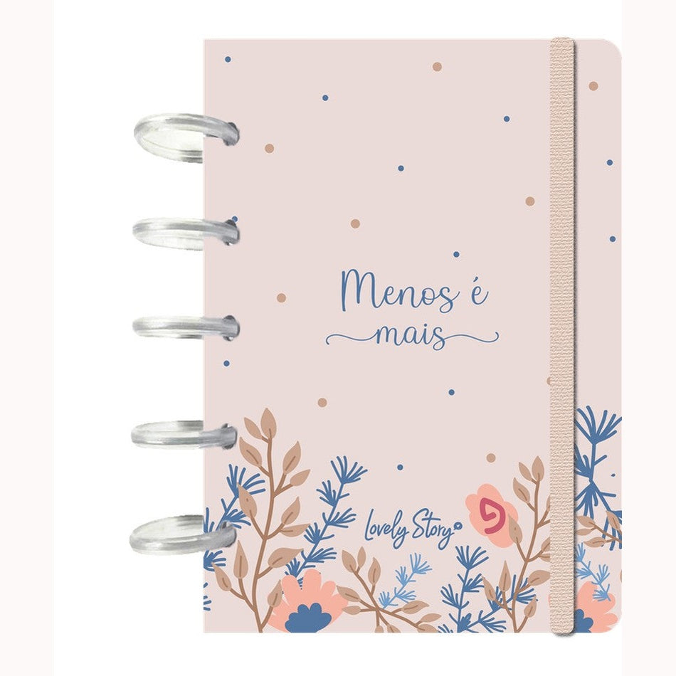 Caderno A6 personalizável - Menos é mais