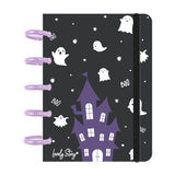 Caderno de discos A6 c/ 100 folhas pautadas 100gr Black - Ghostie Pals