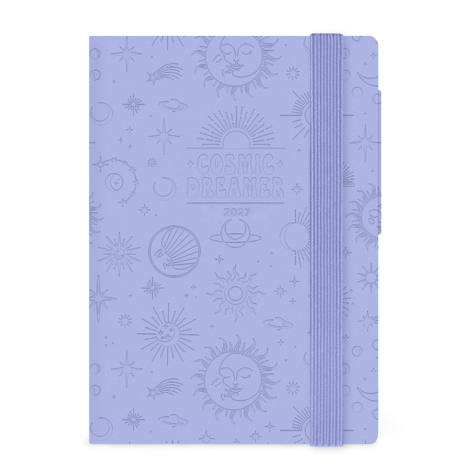 Agenda Legami 12 Meses 2027 Diária Cosmic Lilac
