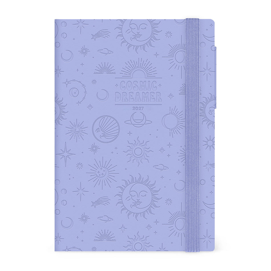 Agenda Legami 12 Meses 2027 Diária Cosmic Lilac
