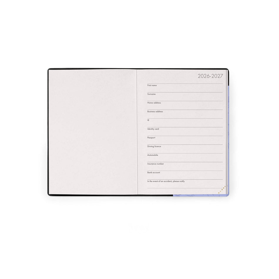 Agenda Legami 16 meses Pequena semanal - Cosmic Lilac