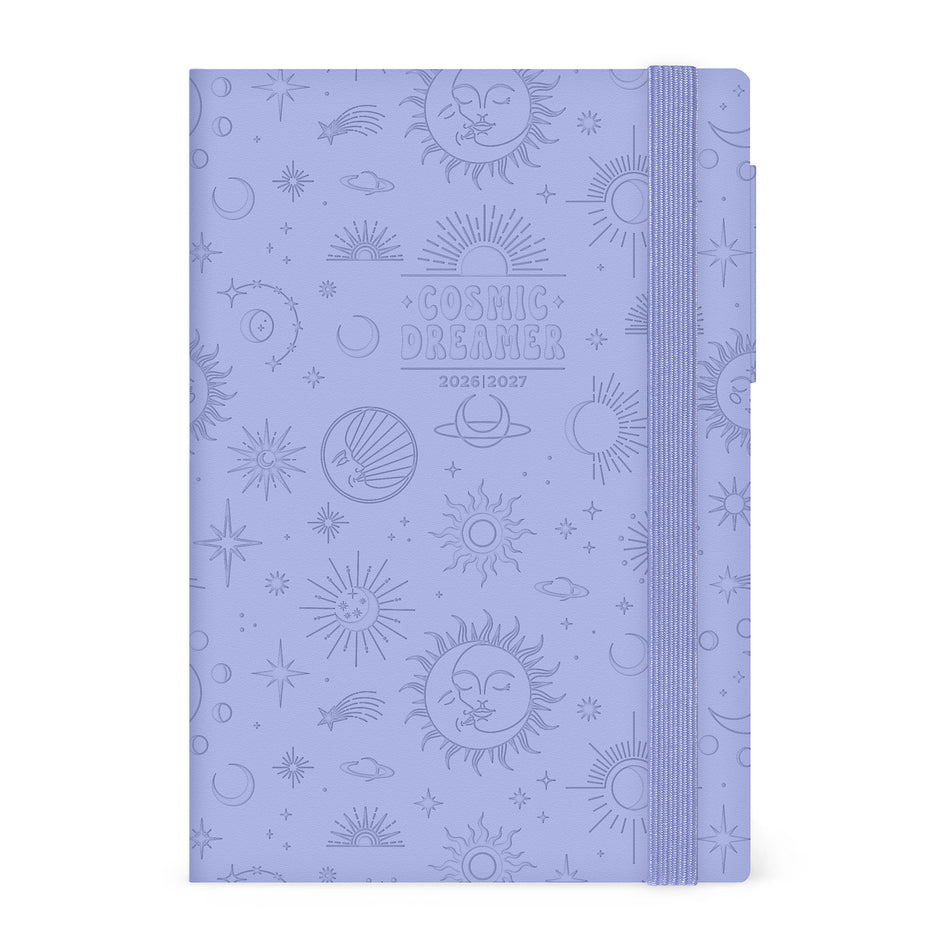 Agenda Legami 16 meses Média Diaria - Cosmic Lilac