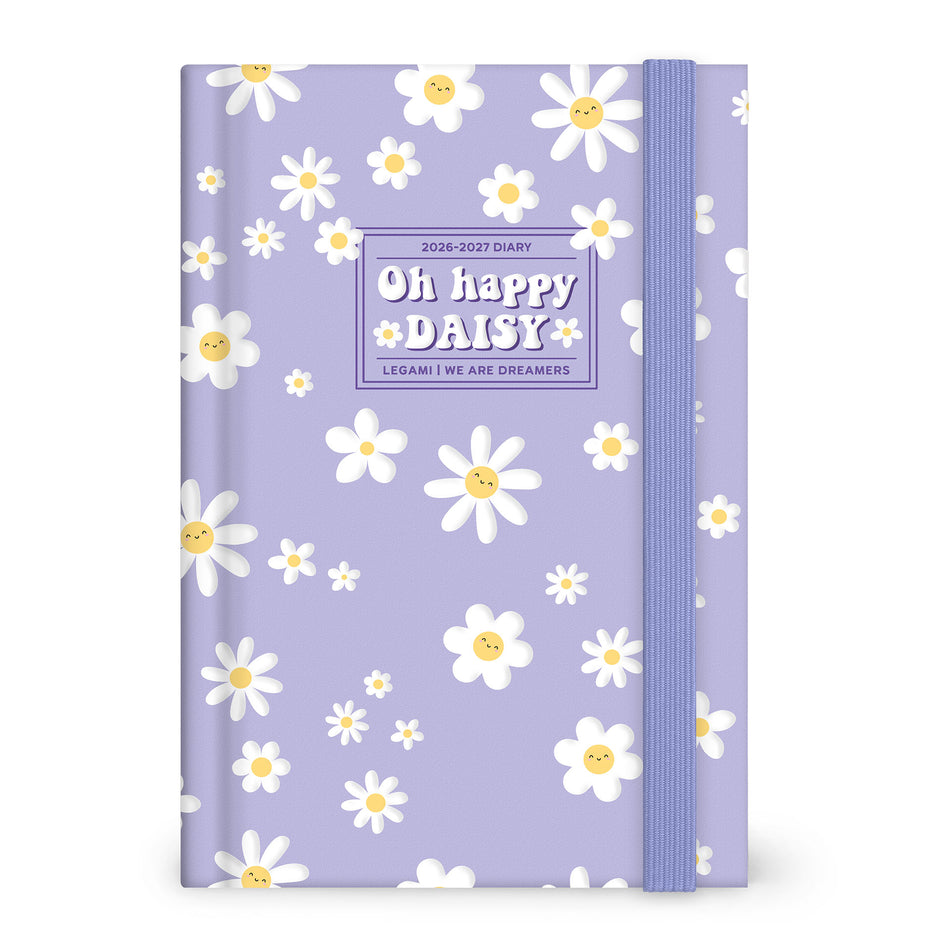Agenda Legami 16 meses Diária -Média- Margarida Lilac