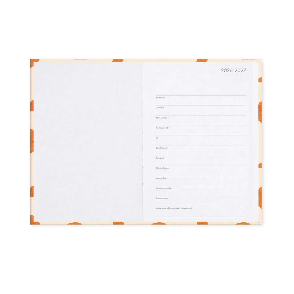 Agenda Legami 16 meses Diária -Média- Croissant