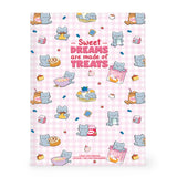 Caderno B5 Pautado de Capa Dura com Elástico Legami – Kitty