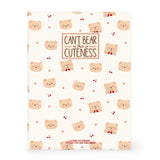 Caderno B5 Pautado de Capa Dura com Elástico Legami – Teddy Bear