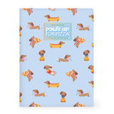 Caderno B5 Pautado de Capa Dura com Elástico Legami – Dog