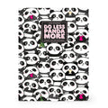Caderno B5 Pautado de Capa Dura com Elástico Legami – Panda