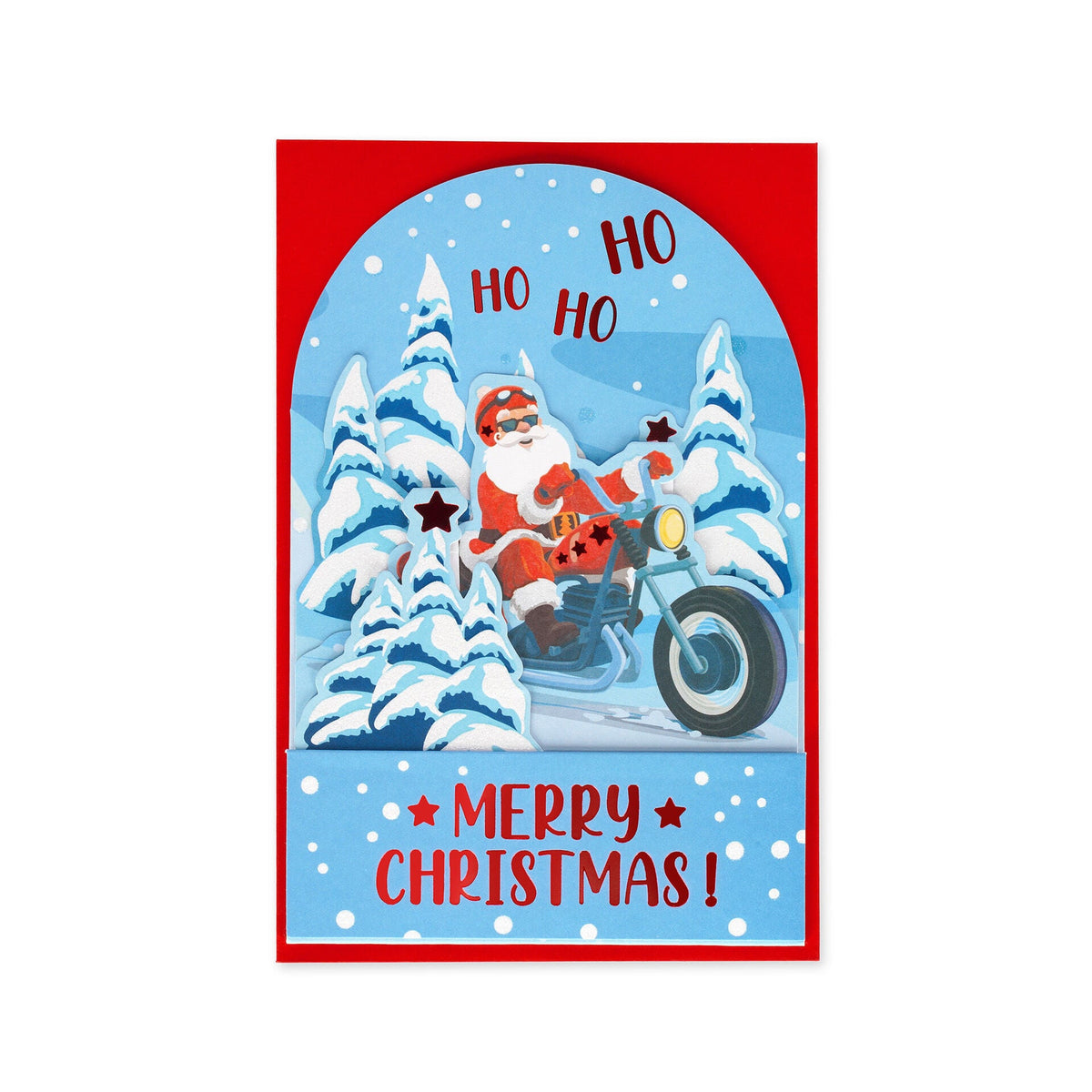 Postal Pop-Up de Natal Legami – Pai Natal de Bicicleta