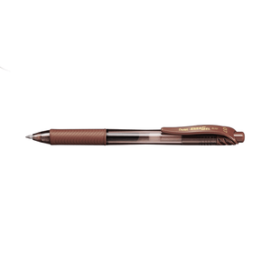 Caneta Gel Pentel EnerGel X BL107 Retrátil 0,7 mm – Castanho