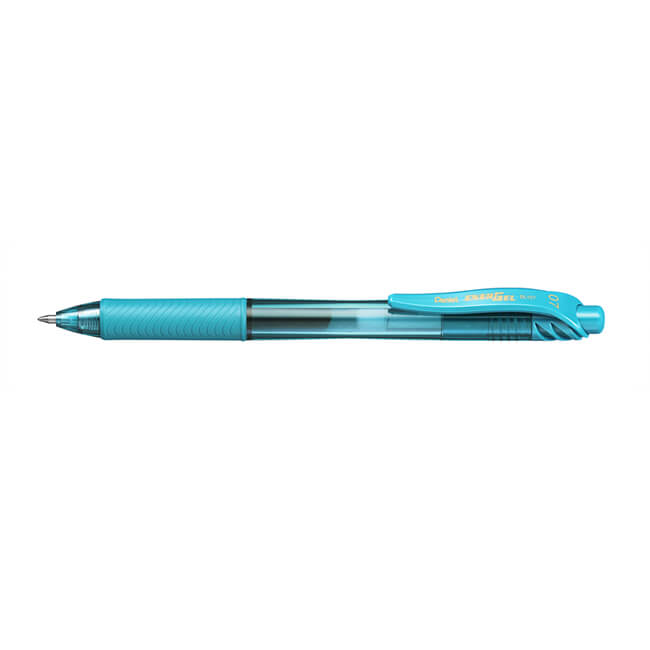 Caneta Gel Pentel EnerGel X BL107 Retrátil 0,7 mm – Turquesa