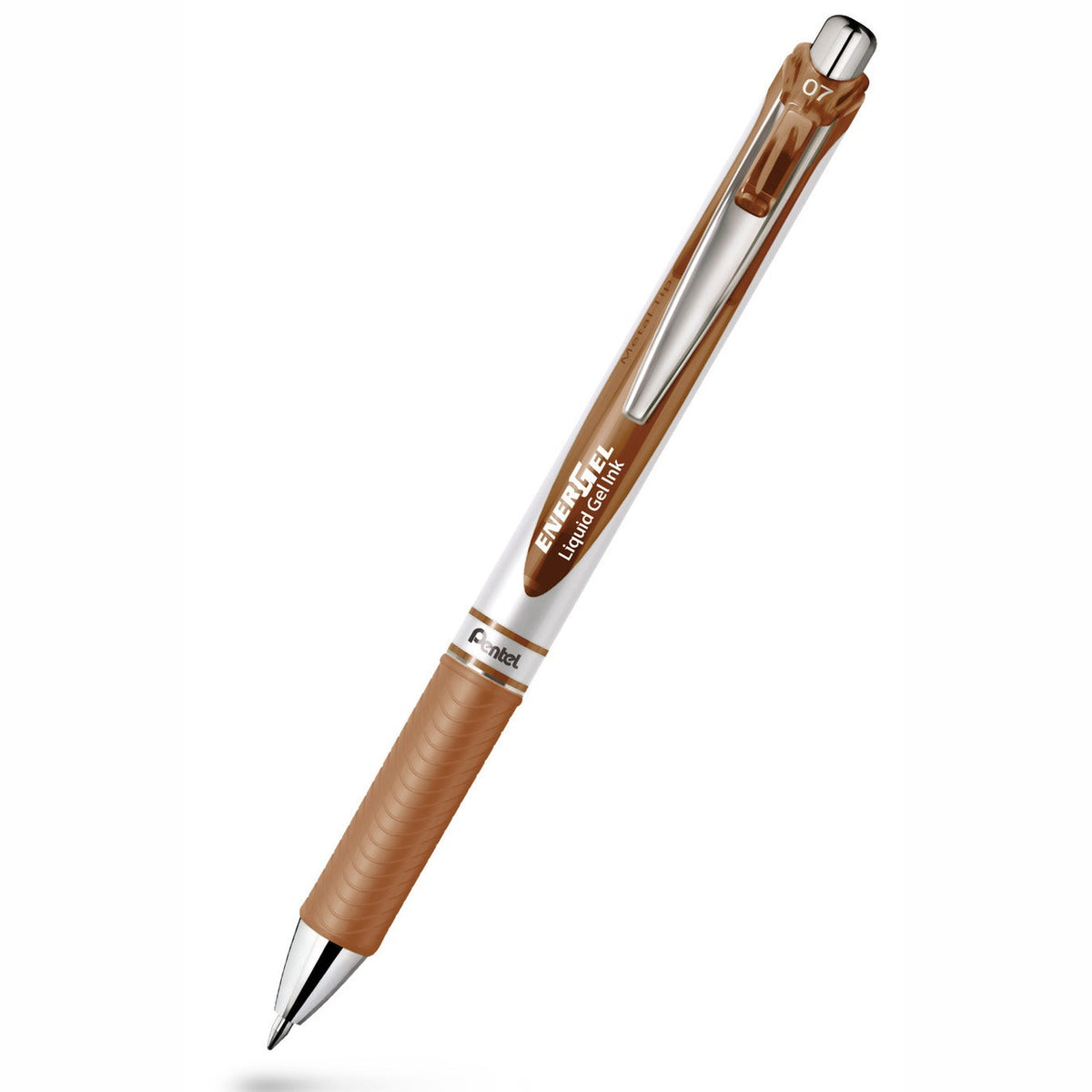 Caneta Gel Pentel EnerGel BL77 Retrátil 0,7 mm – Castanho