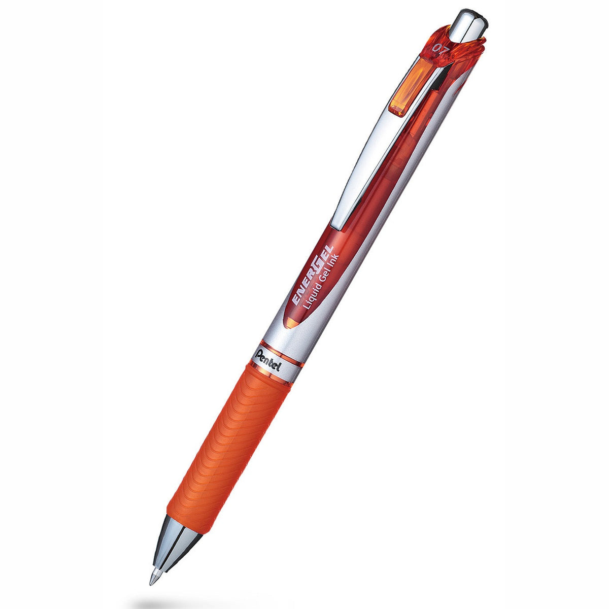 Caneta Gel Pentel EnerGel BL77 Retrátil 0,7 mm – Laranja