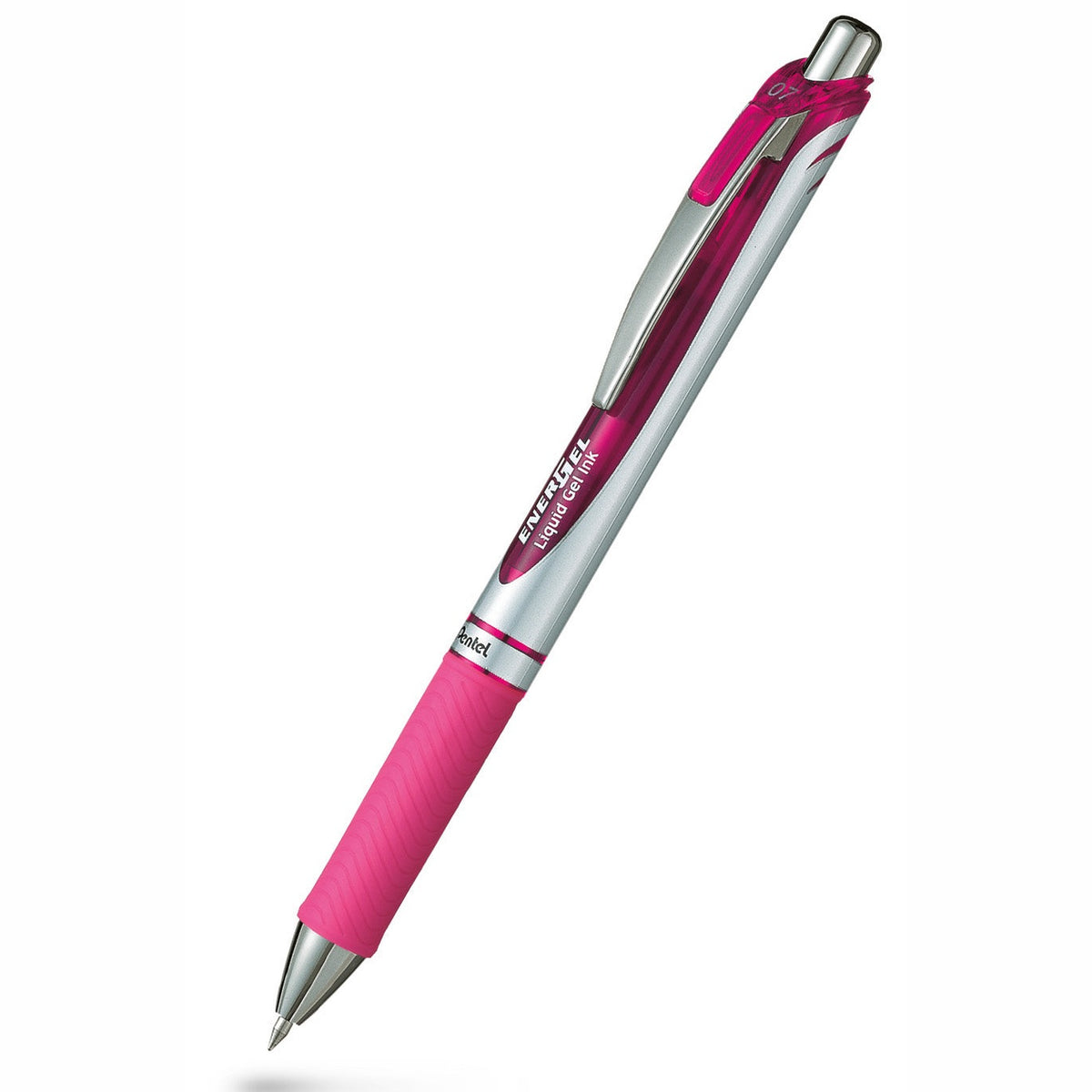 Caneta Gel Pentel EnerGel BL77 Retrátil 0,7 mm – Rosa