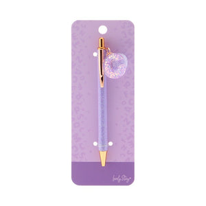 Caneta com letra Lovely Story — Roxo / C