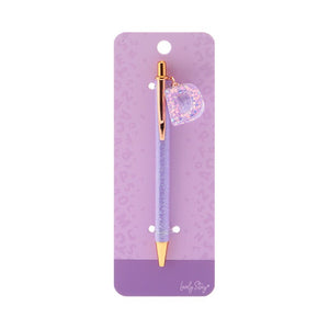 Caneta com letra Lovely Story — Roxo / D