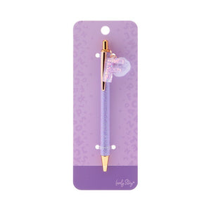 Caneta com letra Lovely Story — Roxo / F
